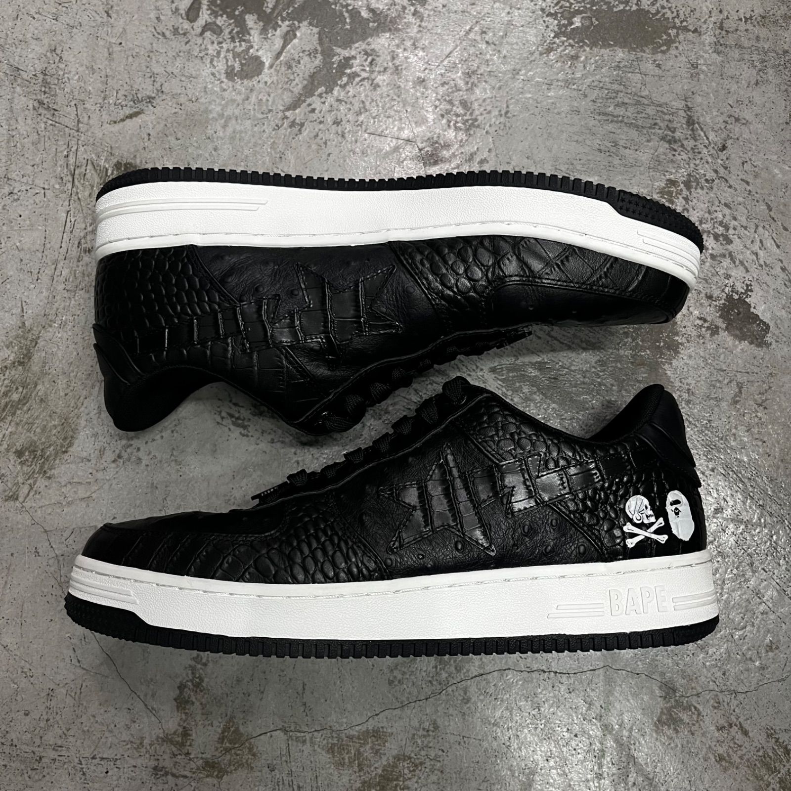 NEIGHBORHOOD A BATHING APE BAPE STA コラボ 型押し ベイプスター 