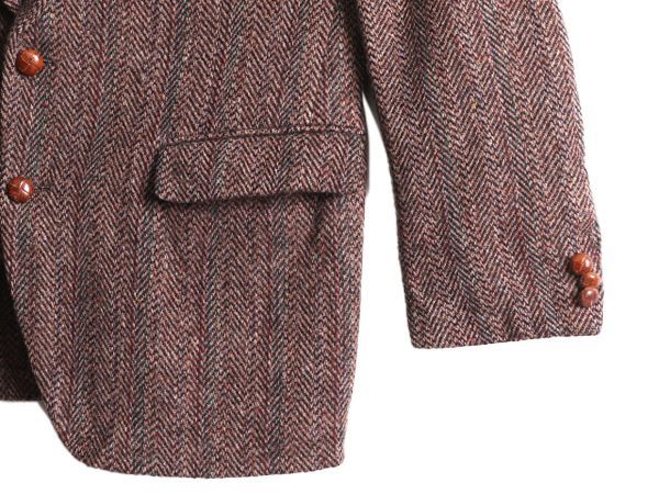 【デッドストック】〜80s スタッフォード ハリスツイード テーラードジャケット Harris Tweed - 80s USA製 ハリスツイード テーラード