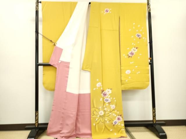 平和屋着物▽豪華振袖 舞花 暈し染 正絹 逸品 DAAT3384fe - メルカリ