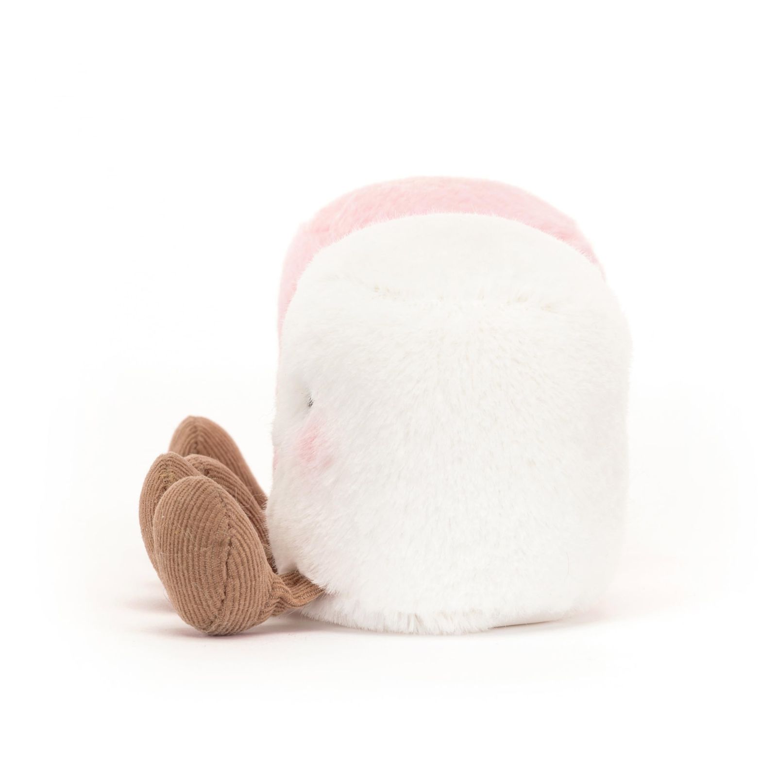 Jellycat 面白いピンクと白のマシュマロ コレクション用ぬいぐるみ