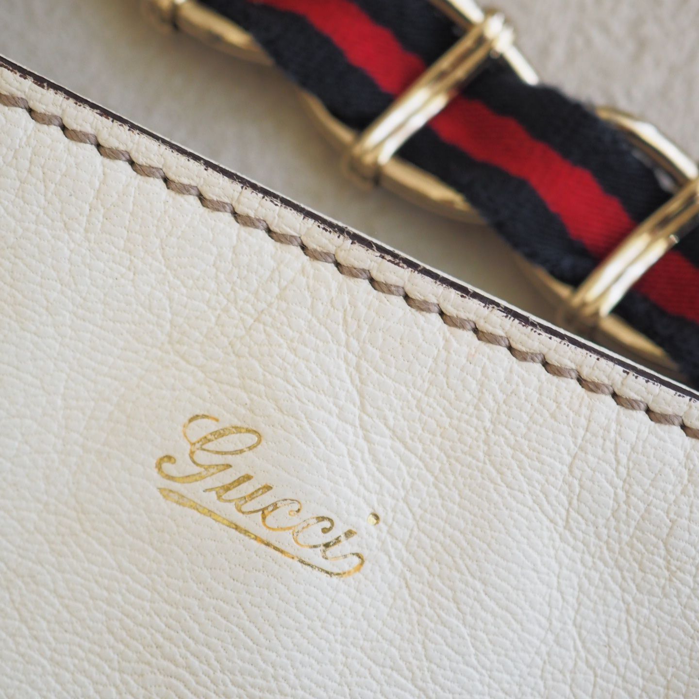 グッチ GUCCI シェリーライン チェーン ワンショルダーバッグ レザー 