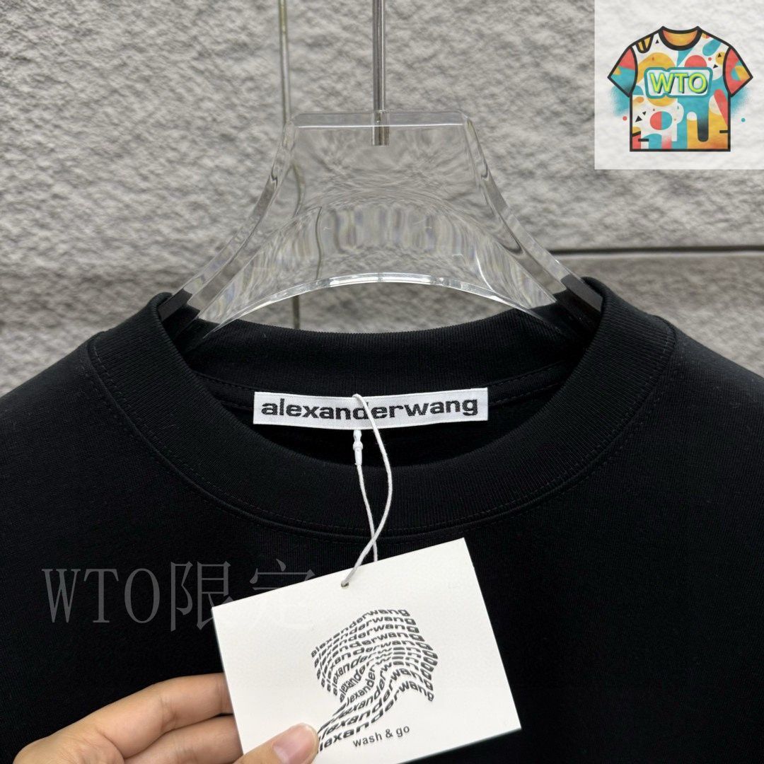 Alexander wang 刺繍ロゴTシャツ 今日特価】Alexander Wang WANG 刺繍 & プリント T シャツ