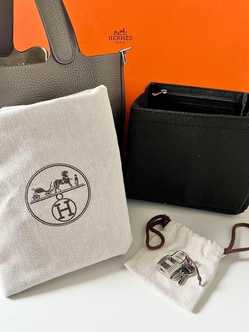 人気カラー！極美品★エルメス ピコタンロック MM エタン D刻印 オマケ付き 人気カラー！極美品☆エルメス Hermes ピコタンロック MM エタン D刻印