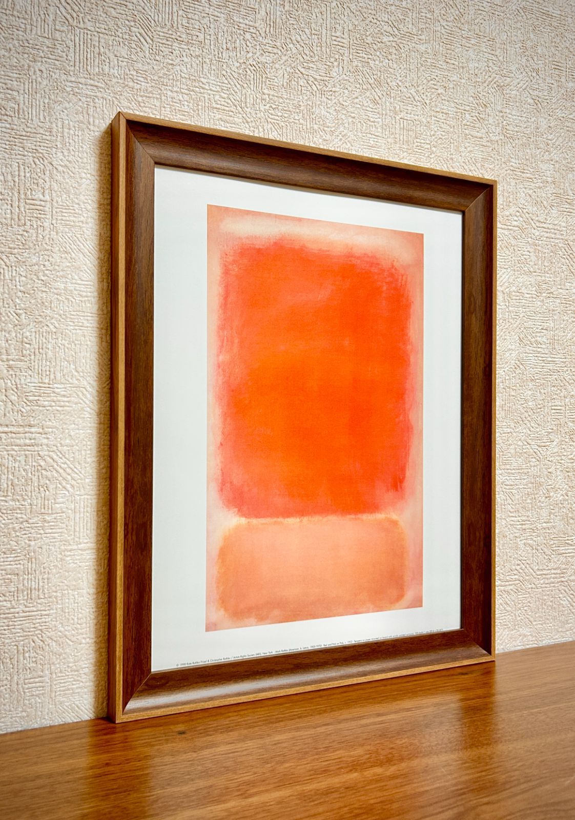 マーク・ロスコ、『無題』、希少画集画、状態良好、新品木製額・額装付 マーク・ロスコ【Mark Rothko】 - 京都にある、美術洋書＆海外