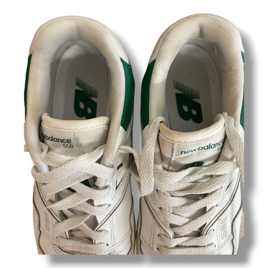 NEW BALANCE ニューバランス BB550SWB 白・緑 ホワイト・グリーン 