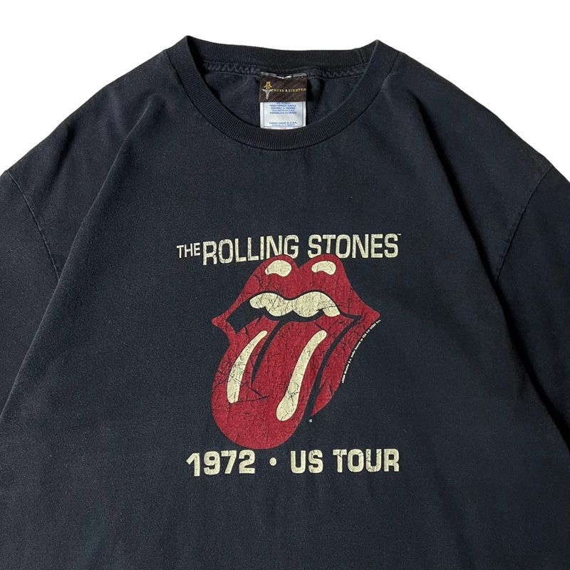 00s THE ROLLING STONES オフィシャル プリント 半袖 Tシャツ L 黒 