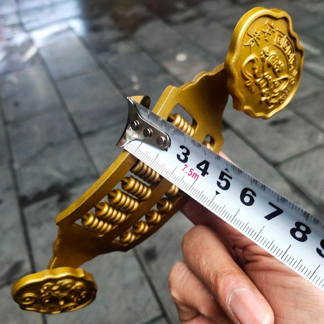 銅器のめでたい算盤   装飾品 現代工芸品 美術品 置物 銅細工 如意吉祥の算盤 装飾品 工芸品 美術品 置物 - メルカリ