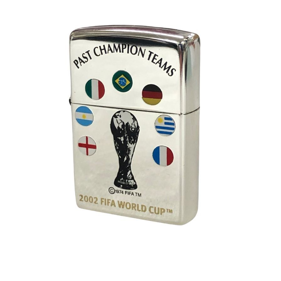 2002 FIFA WORLD CUP 純銀ジッポー ZIPPO レア シリアルNo.001 一点物 FIFA 2002 ワールドカップ