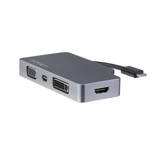 [신제품, 영업일 기준 3일 이내 배송] 스타테크닷컴 USB-C 멀티 컨버전 비디오 어댑터/HDMI 2.0-MDP 1.2 VGA DVI/SpaceG [CDPVDHDMDP2G]