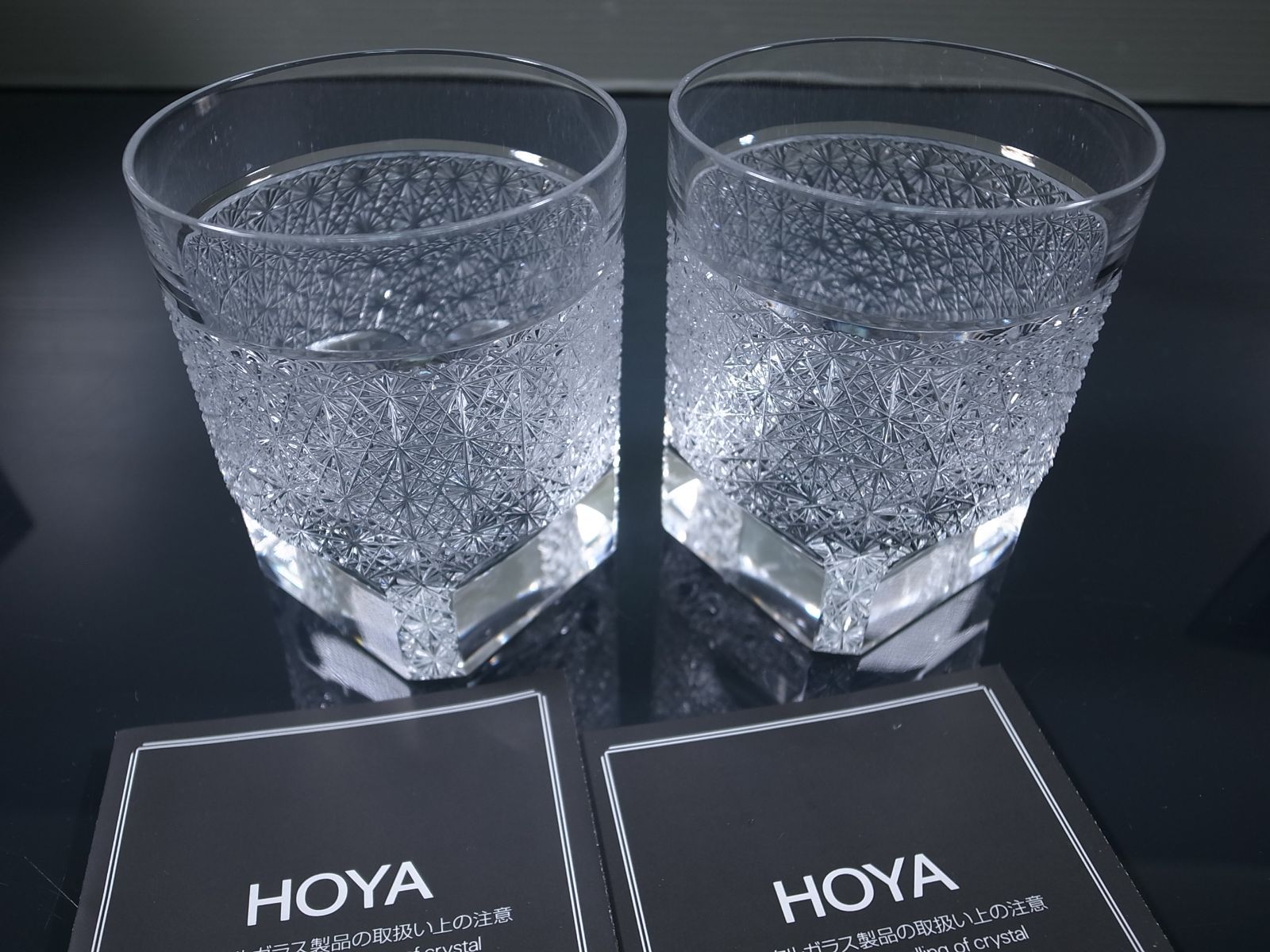 半額販売HOYA ホヤ クリスタル タンブラーコレクション オールドファッション ロックグラス 2個セット クリスタルガラス