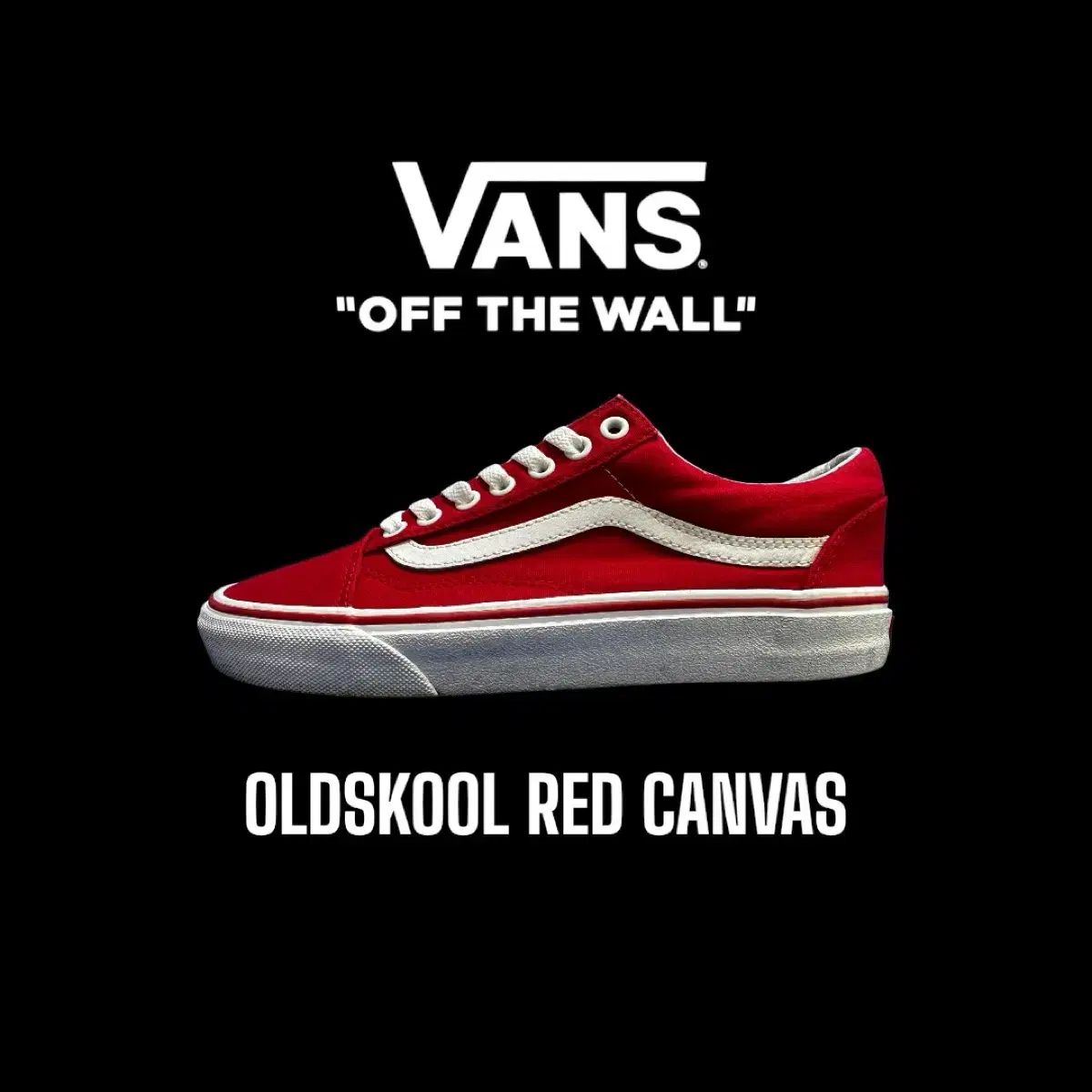 【雷市場（ポンジャン）商品韓国直送】 255mm VANS(バンズ) オールドスクール キャンバス レッド Vans