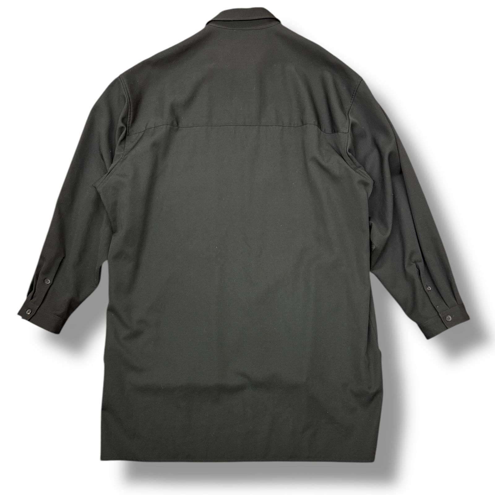 参考上代70400円 Yohji yamamoto POUR HOMME 20SS 前後段違いブラウス 
