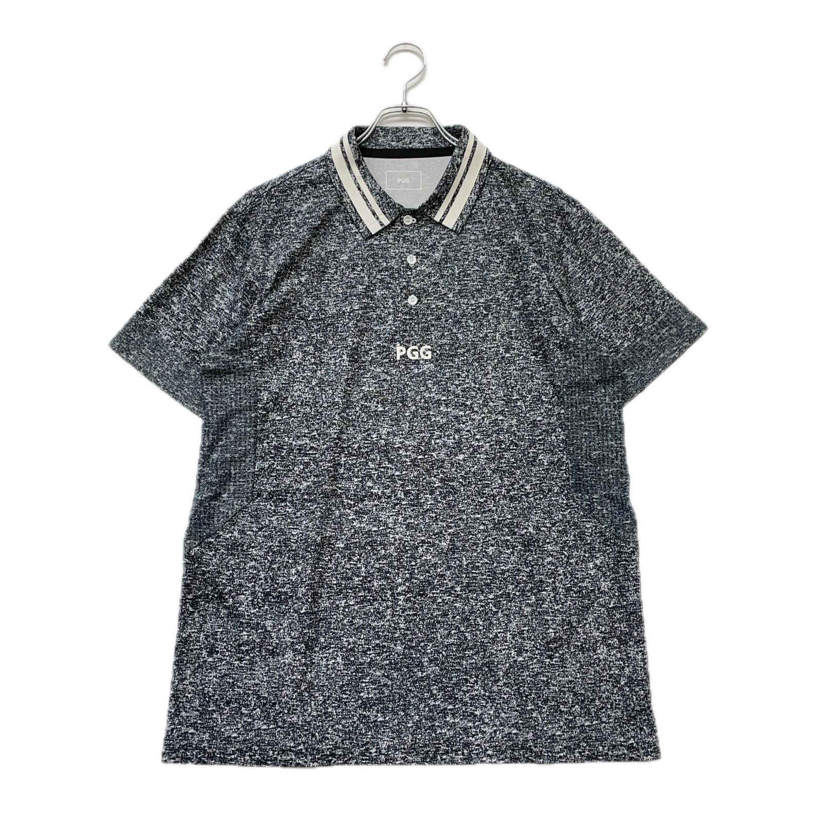 中古 メンズ ピージージー PGG 半袖ポロシャツ 5(L) グレー 切替 中古 メンズ ピージージー PGG 半袖ポロシャツ 5(L) グレー 切替