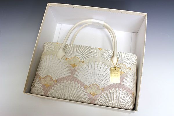 新品未使用品 京都 西陣織正絹帯地使用 利休バッグお茶席 25036 （楽天 