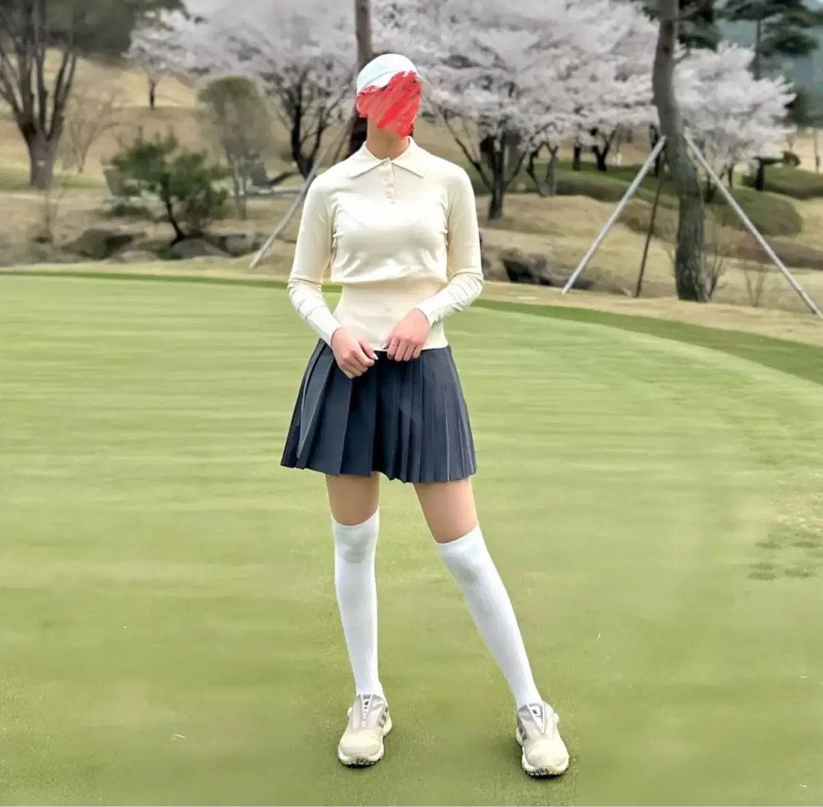 レディースゴルフウェア ウール ブレンド カラー ライン ニット レディースゴルフウェア ウール ブレンド カラー ライン ニット