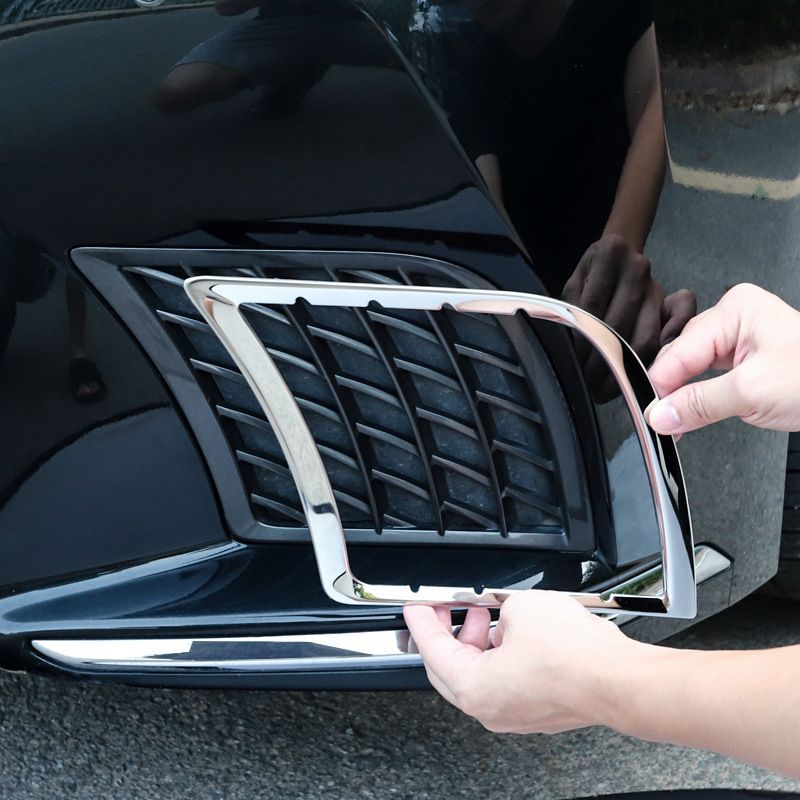 【新作数量】 レクサスLS LS500h 21-25年対応 フロントバンパーグリルサイドガーニッシュ フォグランプトリム メッキモール 前面ドレスアップ 感アップ 外装パーツ