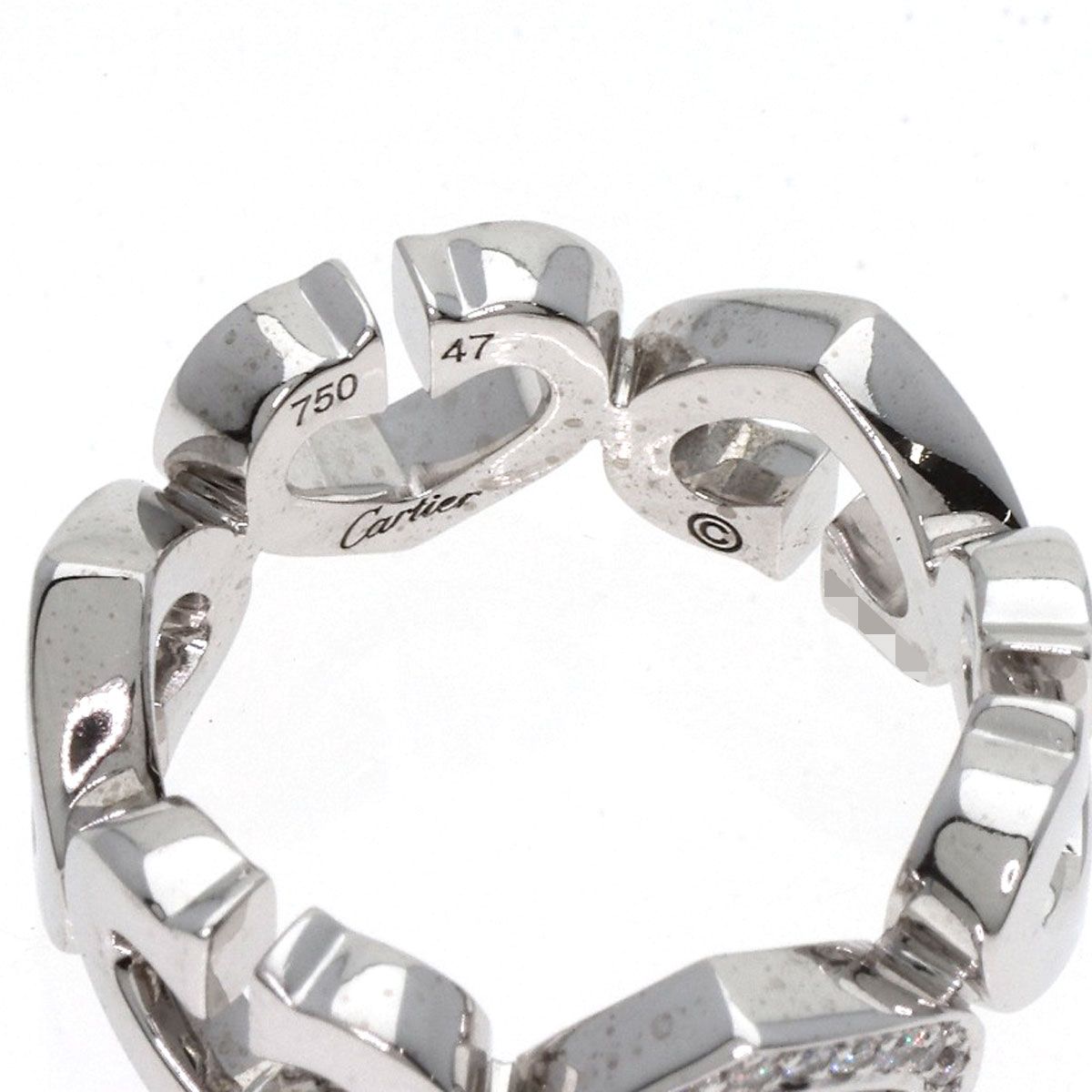Cartier カルティエ リング K18YG 47 4801025M0008 CARTIER カルティエ Cハート ダイヤモンド #47 リング・指輪