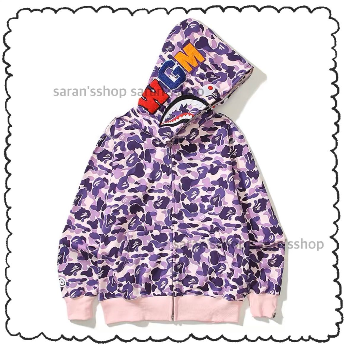 A BATHING APE BAPE エイプ ベイプ パープルカモ スウェット 【公式通販】