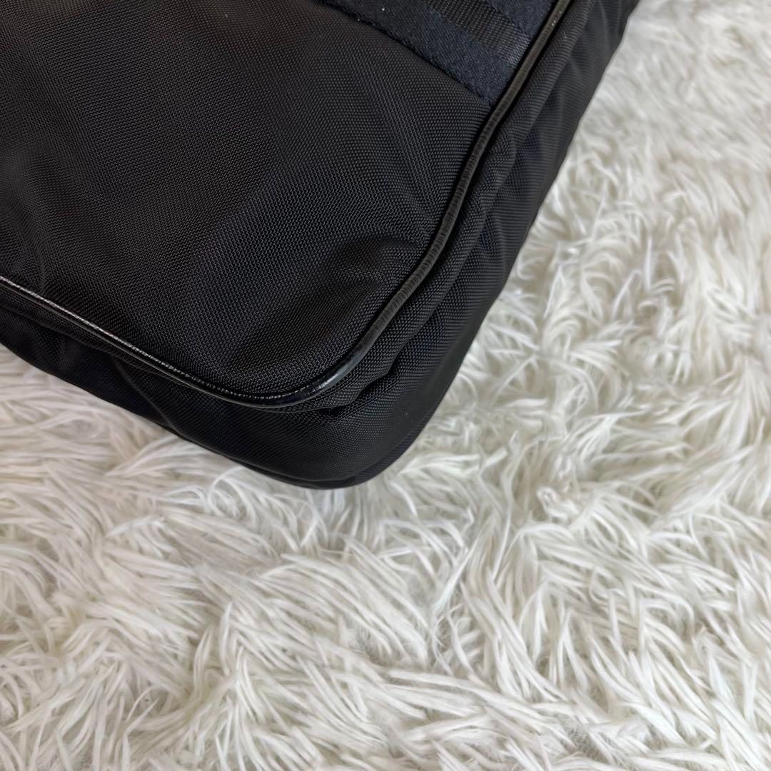 【美品】BALLY 2way ビジネスバッグ ナイロン×レザー ブラック 美品 BALLY 2way ビジネスバッグ ナイロン レザー ブラック