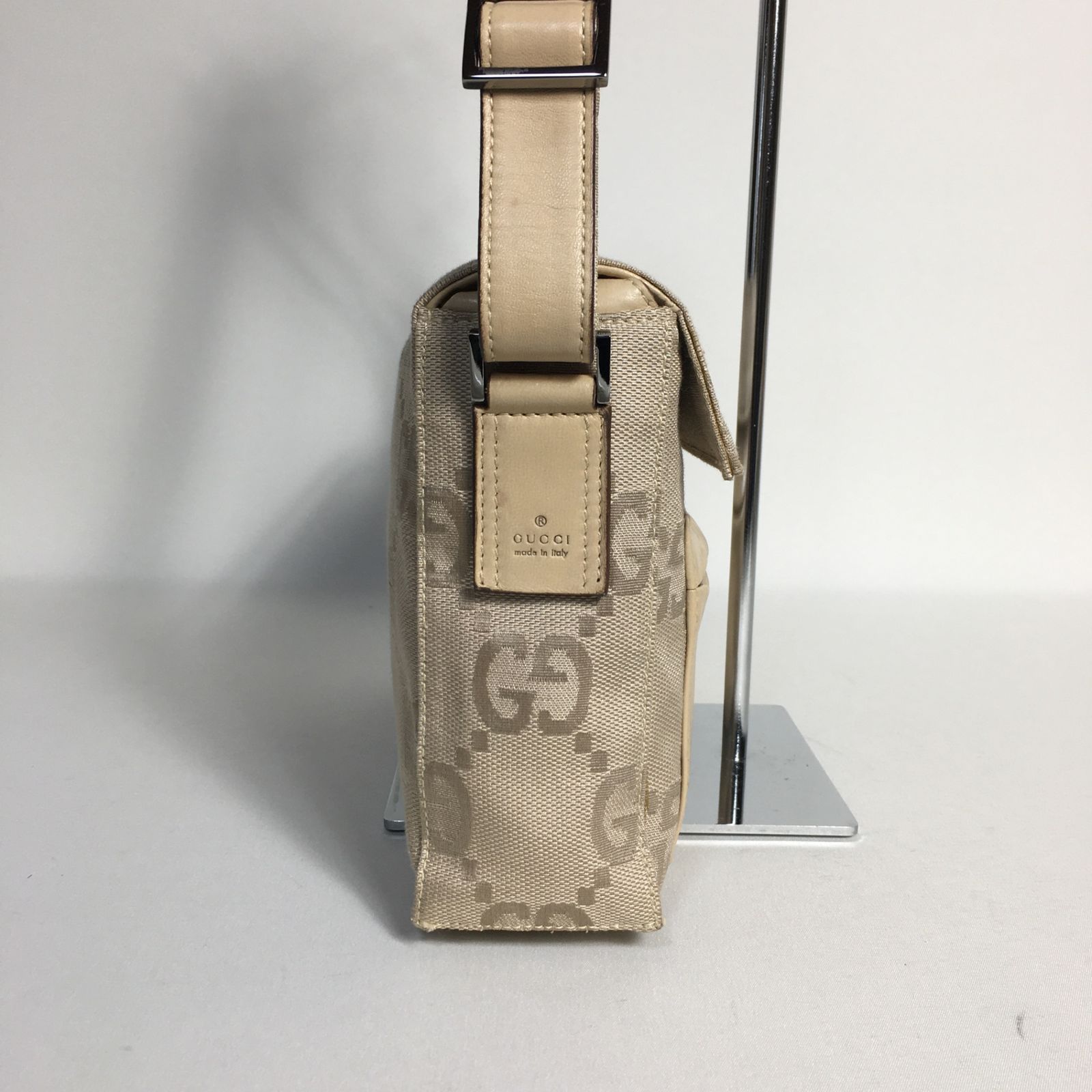 2504-94｜美品｜グッチ GGキャンバス ショルダーバッグ ベージュ 2504-94｜美品｜グッチ GGキャンバス ショルダーバッグ ベージュ