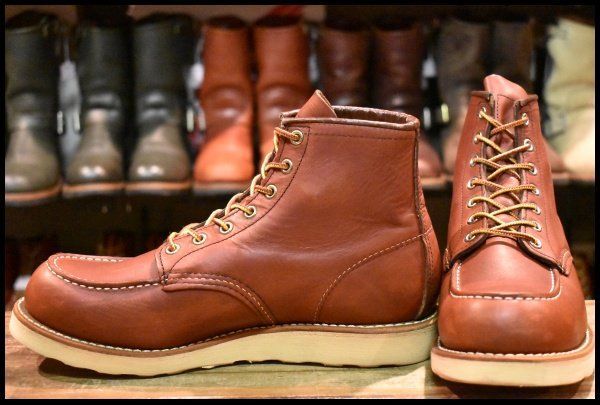 【8.5D 美品 13年】レッドウィング 9106 アイリッシュセッター 赤茶 レッドブラウン モックトゥ 8875 ブーツ redwing HOPESMORE【FA201】