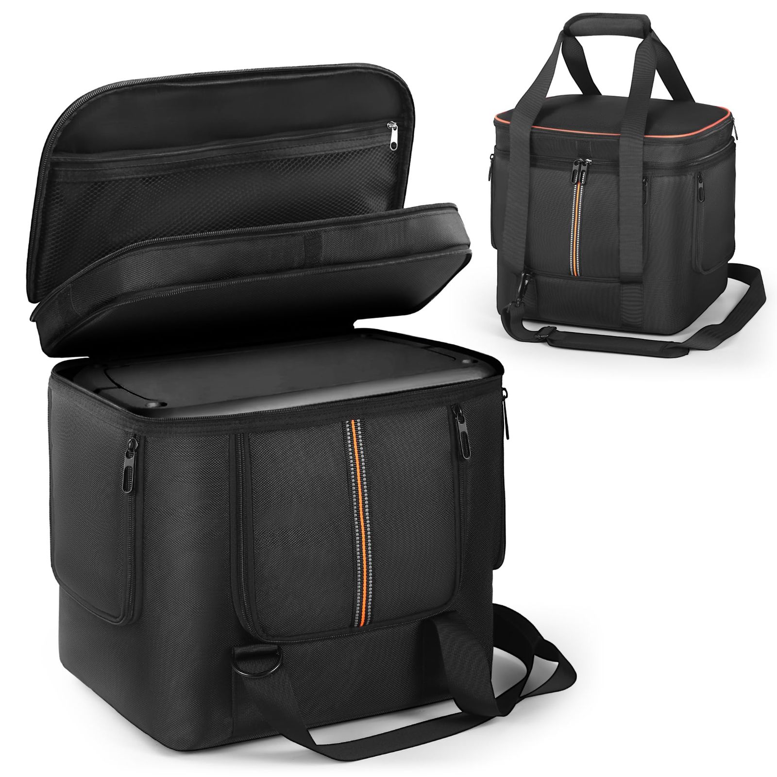 新品 ポータブル電源 収納バッグ Jackery Explorer 2000 v2に適合して ポータブル電源 保護ケース 防塵 撥水 耐衝撃 収納ケース キャンプ 外出や旅行用 (ブラック JK 2000 v2 に対応)