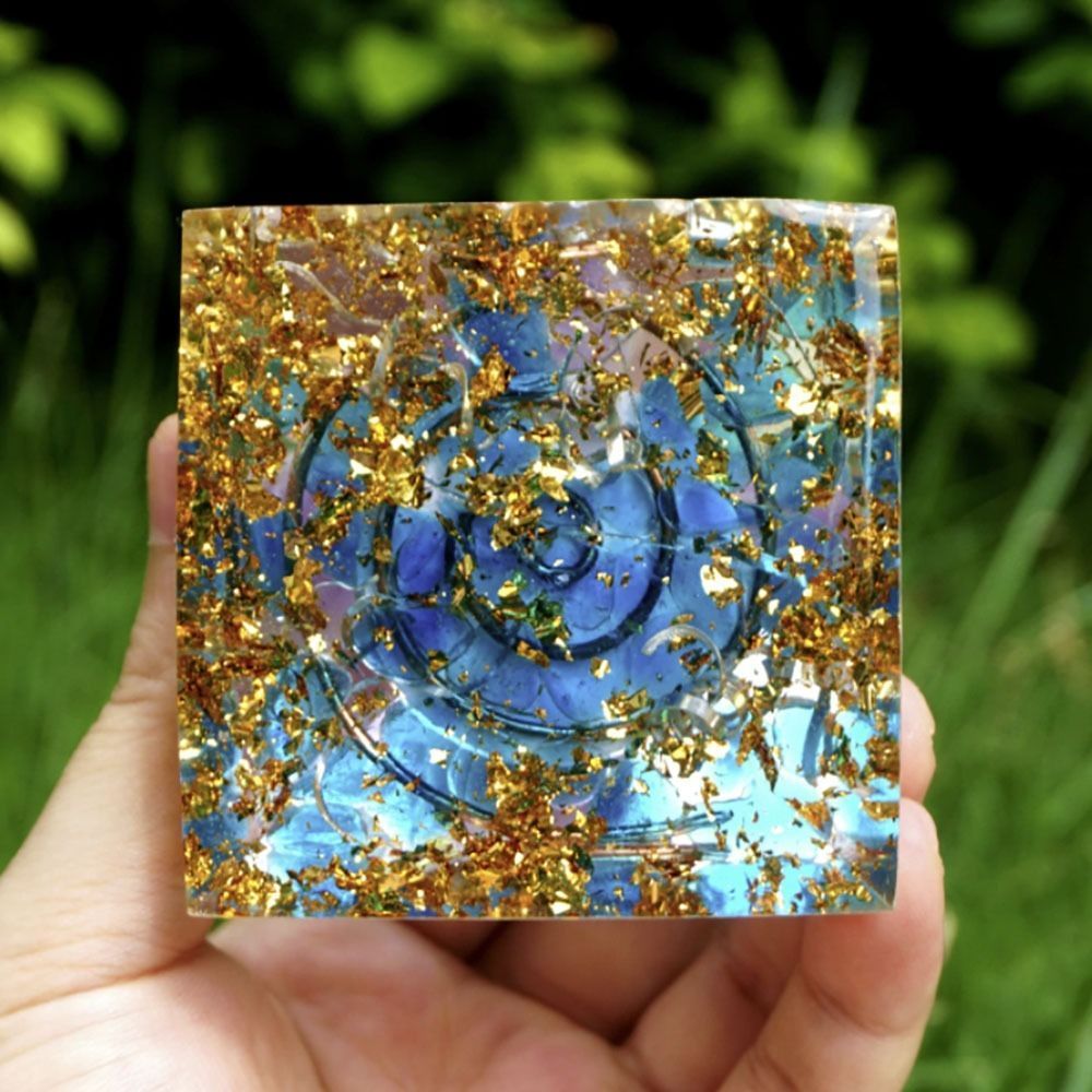 ❇️完売しました◆オルゴナイト☆メモリーオイル封入/ハートチャクラ 🌈 オルゴナイトが語るメッセージ：アセンションクラウン