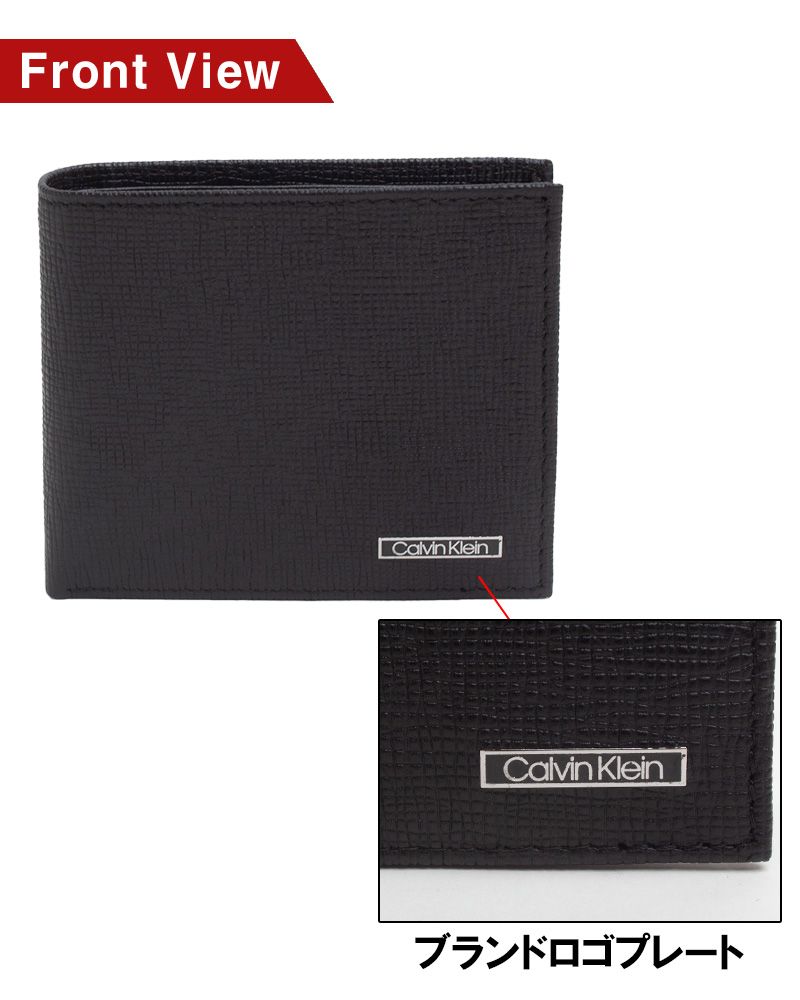 カルバンクライン Calvin Klein 二つ折り財布 レザー メンズ