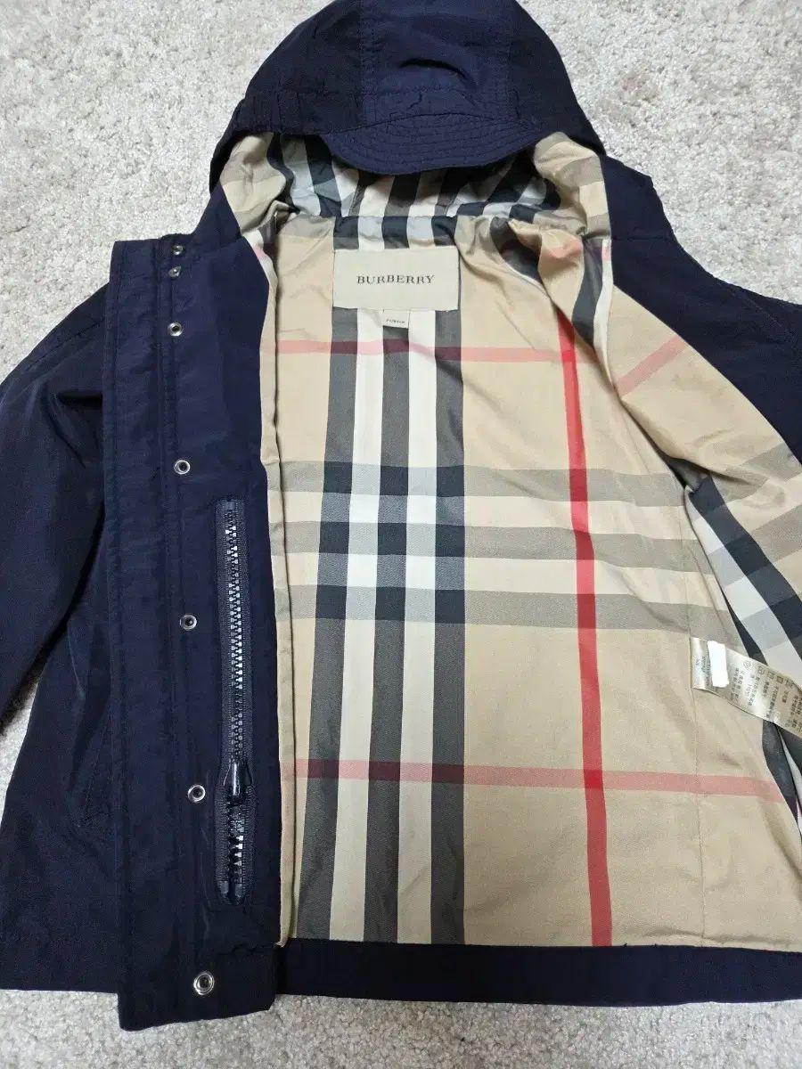 バーバリーチルドレン ロゴ フーデッド ジャケット 2Y 92cm