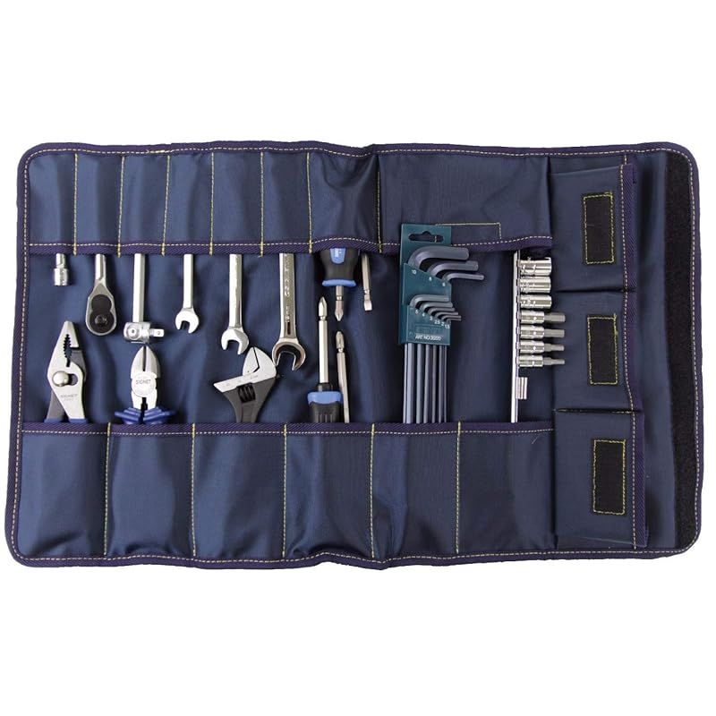 SIGNET シグネット 21点組 バイク整備用工具セット 800S-B001 ツールロール入 車載