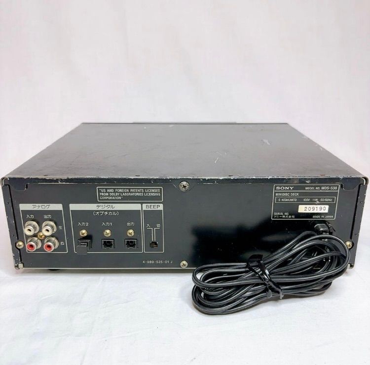 【希少☆レア】コンパクトMDデッキ SONY ソニー MDS-S38 SONY MDS-S38 MD Deck MD Recorder | eBay