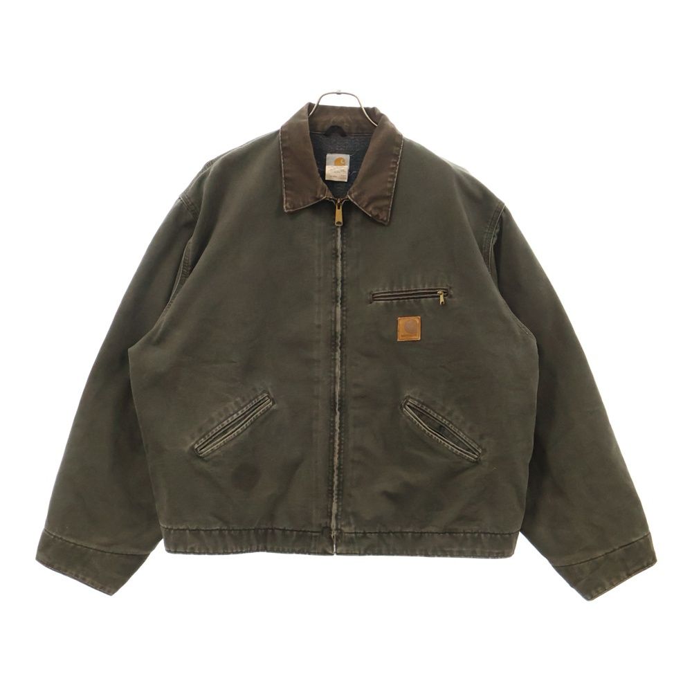 カーハート デトロイトジャケット carheart detroit J97mos Vintage 2003 Carhartt Detroit J97MOS Green Canvas Work