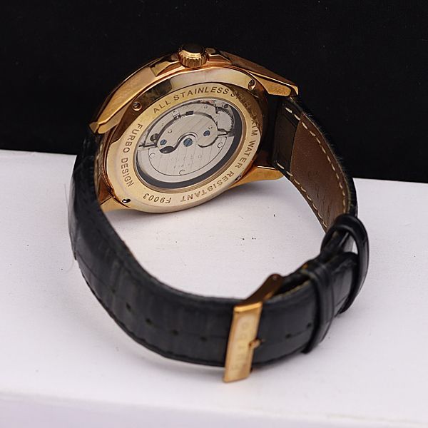 フルボデザインF9003 自動巻き腕時計 黒