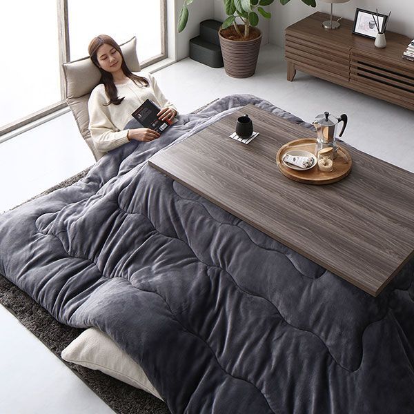 こたつ布団 人気 こたつ掛け布団 単品 約185×235cm チャコールグレー