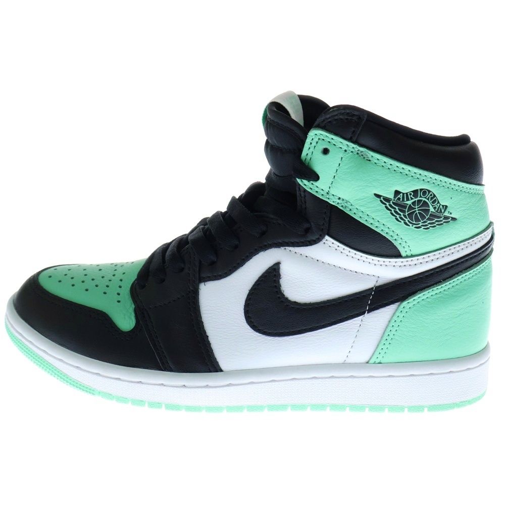 絶妙なデザイン (ナイキ) NIKE AIR エアジョーダン GLOW GREEN OG HIGH 1 JORDAN 靴
