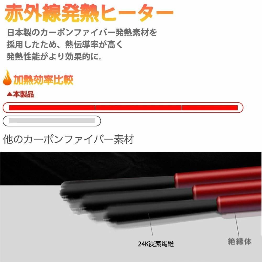 ヒータージャケット 電熱ウェア中綿コート冷え取り