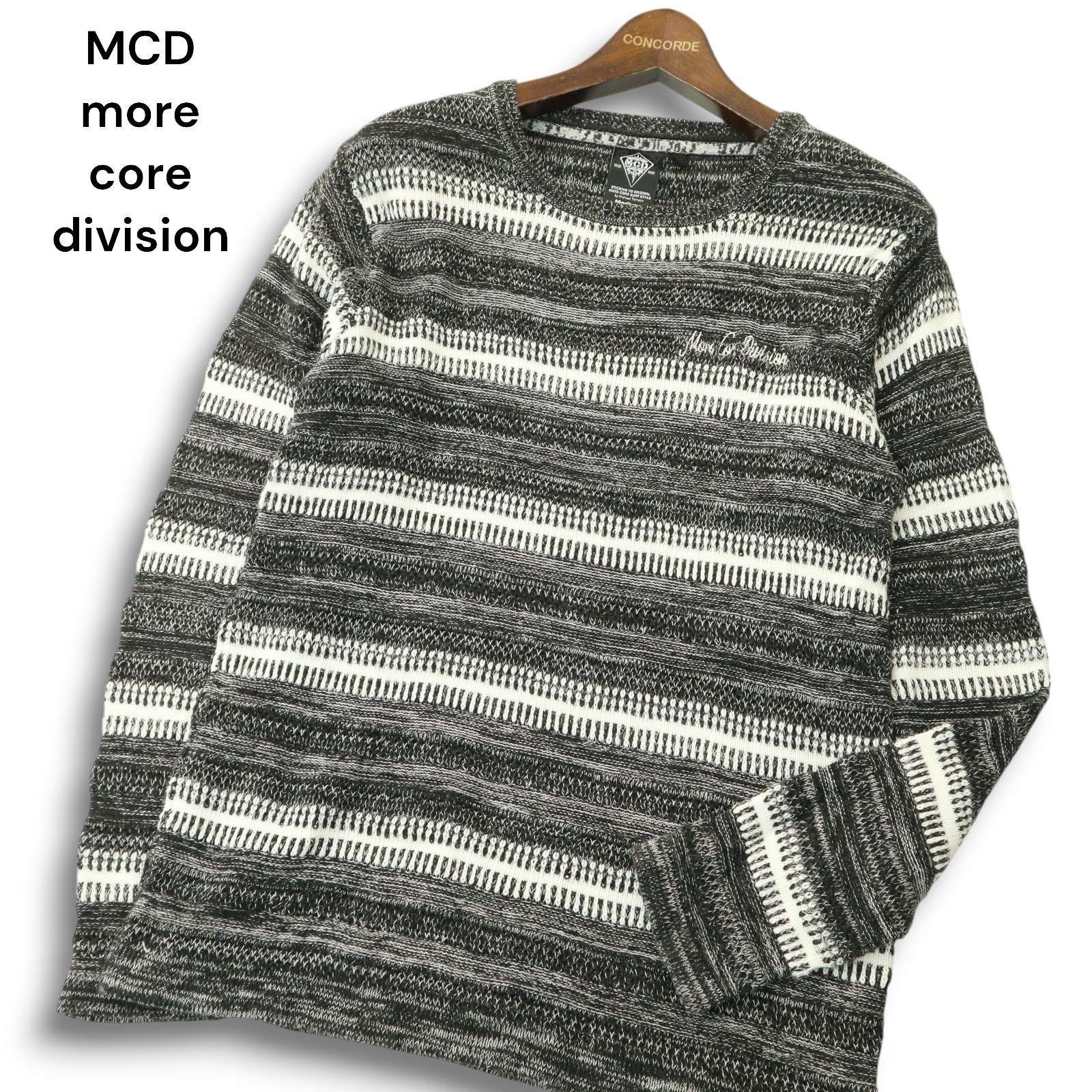 新品メンズティノラス 刺繍 ボーダー ウール ニット パーカーM白灰 定価2.1万円/MEN'S TENORAS 2025年最新Yahoo!オークション -メンズティノラス(ニット、セーター