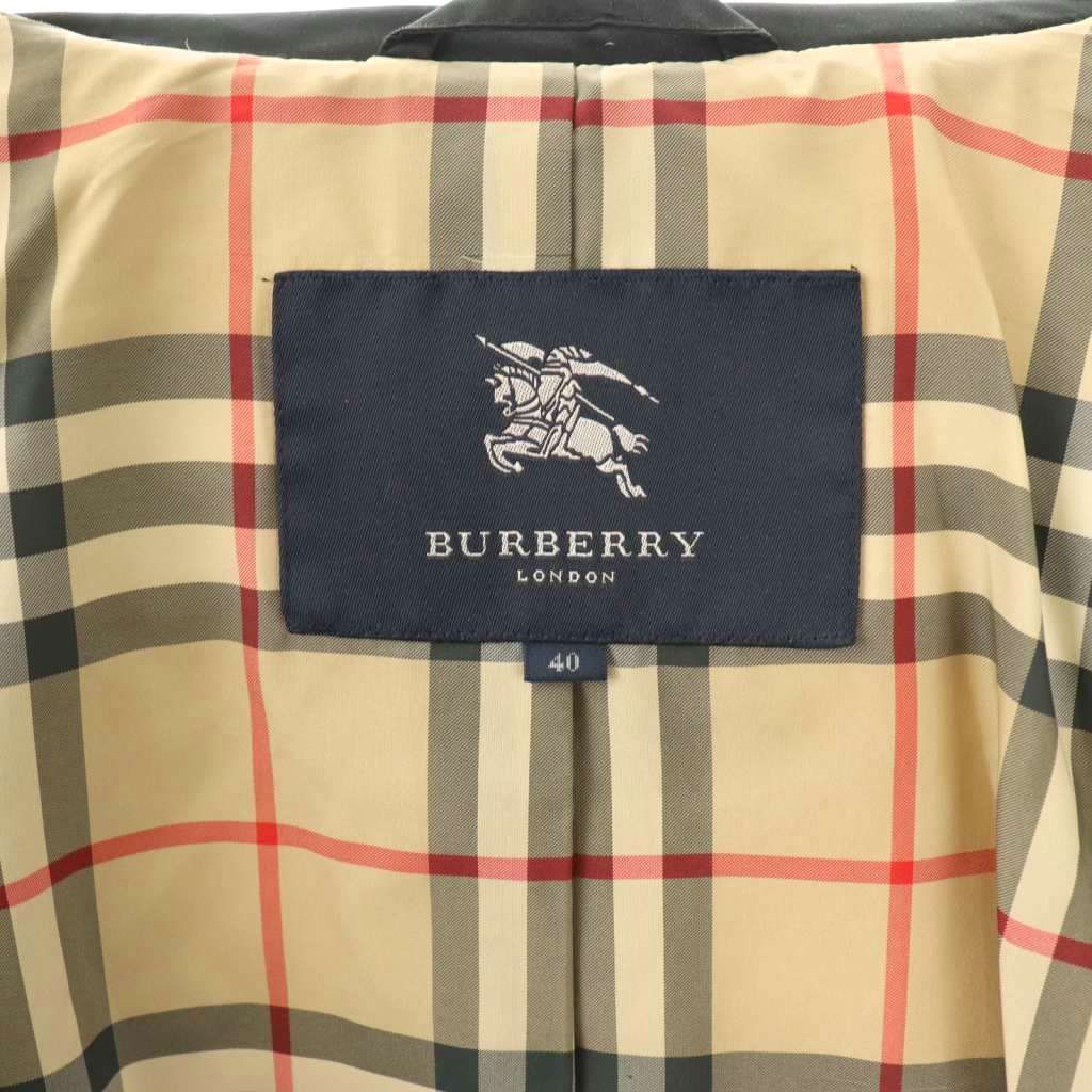 バーバリーロンドン ノバチェック ダウン コート ジャケット40サイズ ブラウン バーバリー ロンドン BURBERRY LONDON 裏地ノバチェックダウン