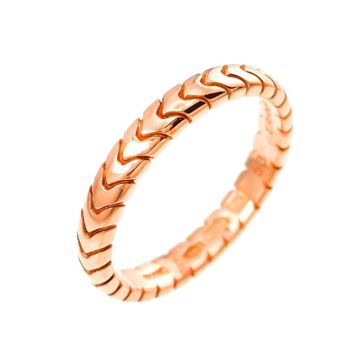 ブルガリ BVLGARI スピガ #53 リング K18 PG ピンクゴールド 750 ブルガリ BVLGARI スピガ #53 リング K18 PG ピンクゴールド 750