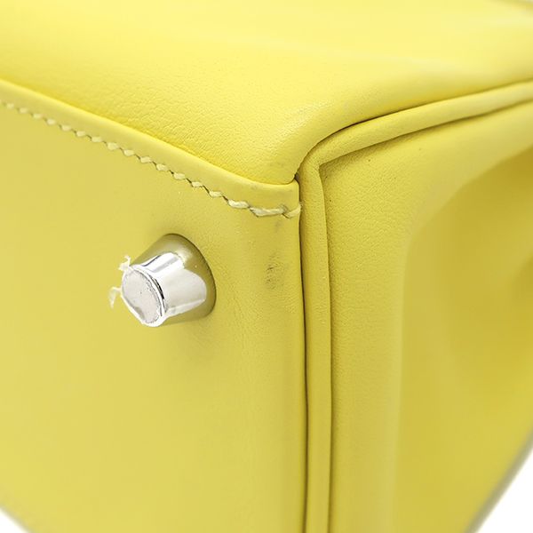 エルメス HERMES 2WAYバッグ ケリー25 内縫い スイフト ライム  