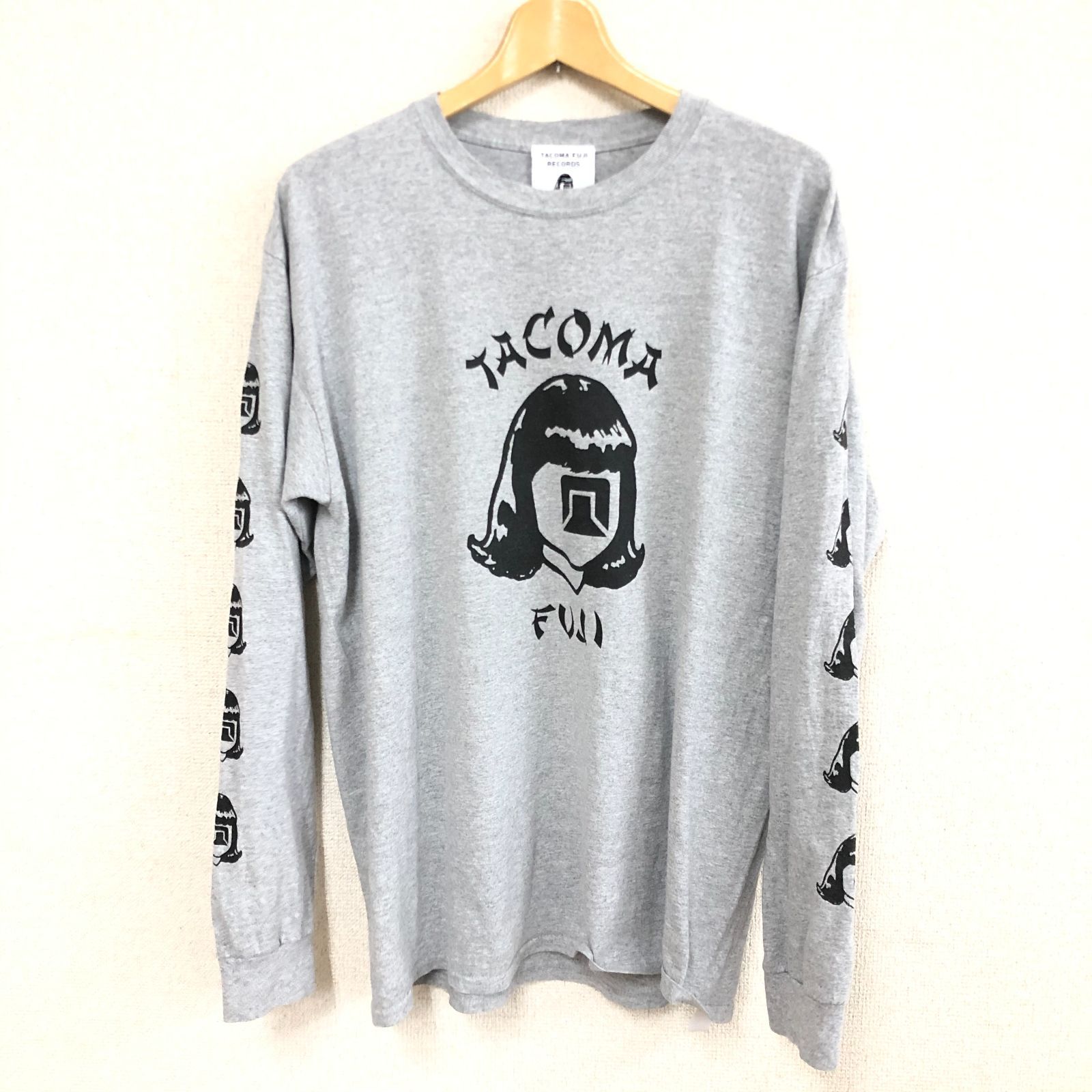 最終価格 TACOMA FUJI RECORDS ロングスリーブTシャツ ロンT グレー L