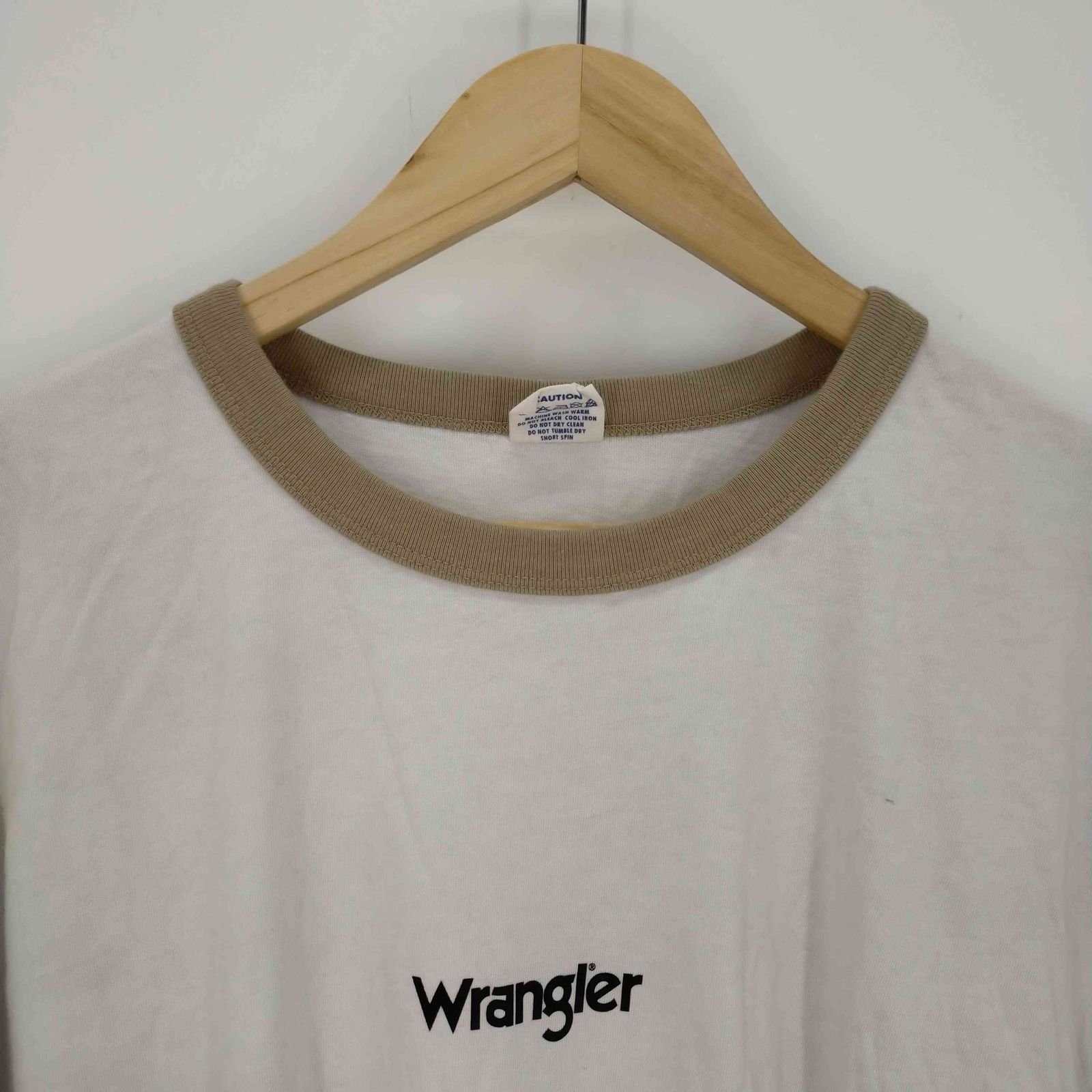 ラングラー Wrangler S/S ロゴプリントリンガーTシャツ メンズ JPN：L