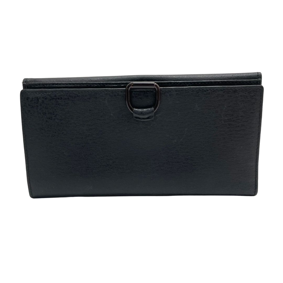 GUCCI ブラック 長財布　ビンテージ 2242 GUCCI グッチ 長財布 レザー ブラック オールド