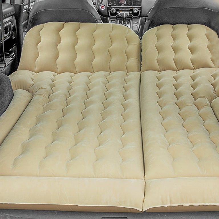 車中泊を快適に SUV用インフレータブルマットレス ベージュ