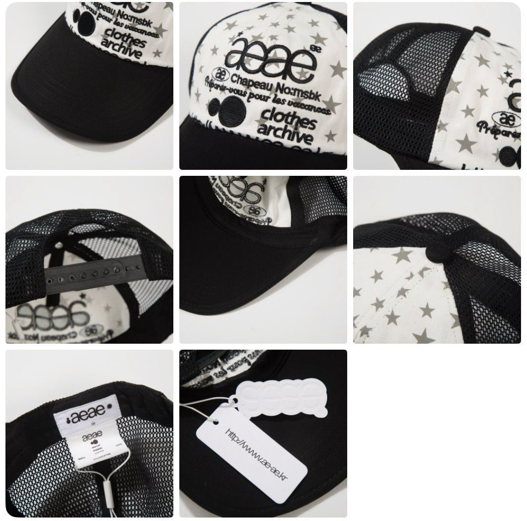 新品　韓国購入正規品 aeae 迷彩キャップ 帽子 赤刺繍④ 韓国限定】新品未使用 正規品 aeae 迷彩キャップ 帽子 赤刺繍