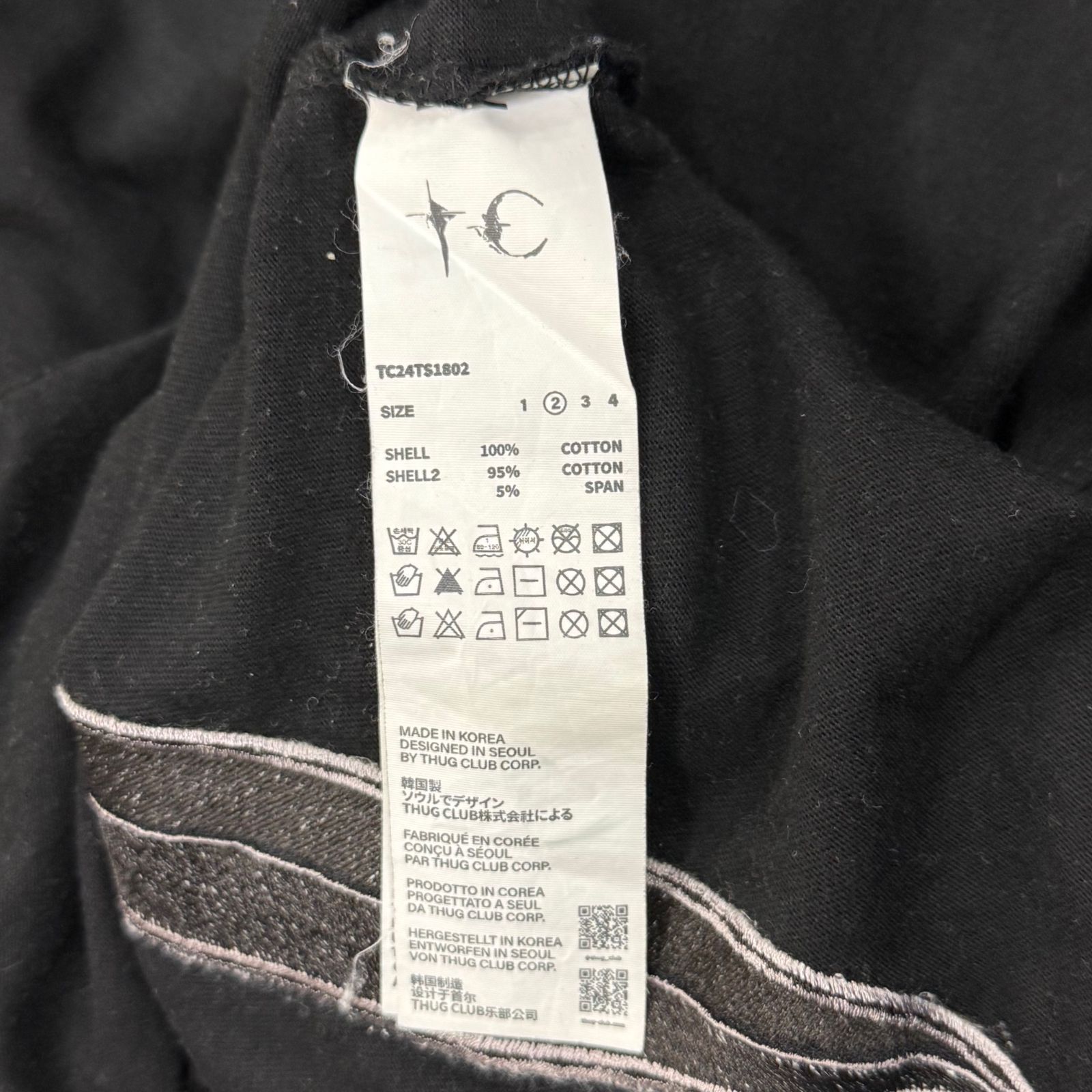 THUG CLUB ソードプリント カットソー TC24TS1802 サイズ4