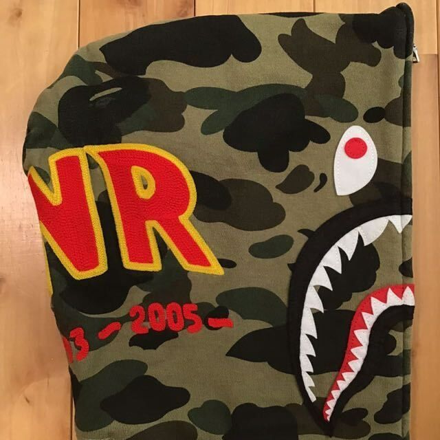 1st camo green シャーク パーカー Sサイズ shark full zip hoodie a