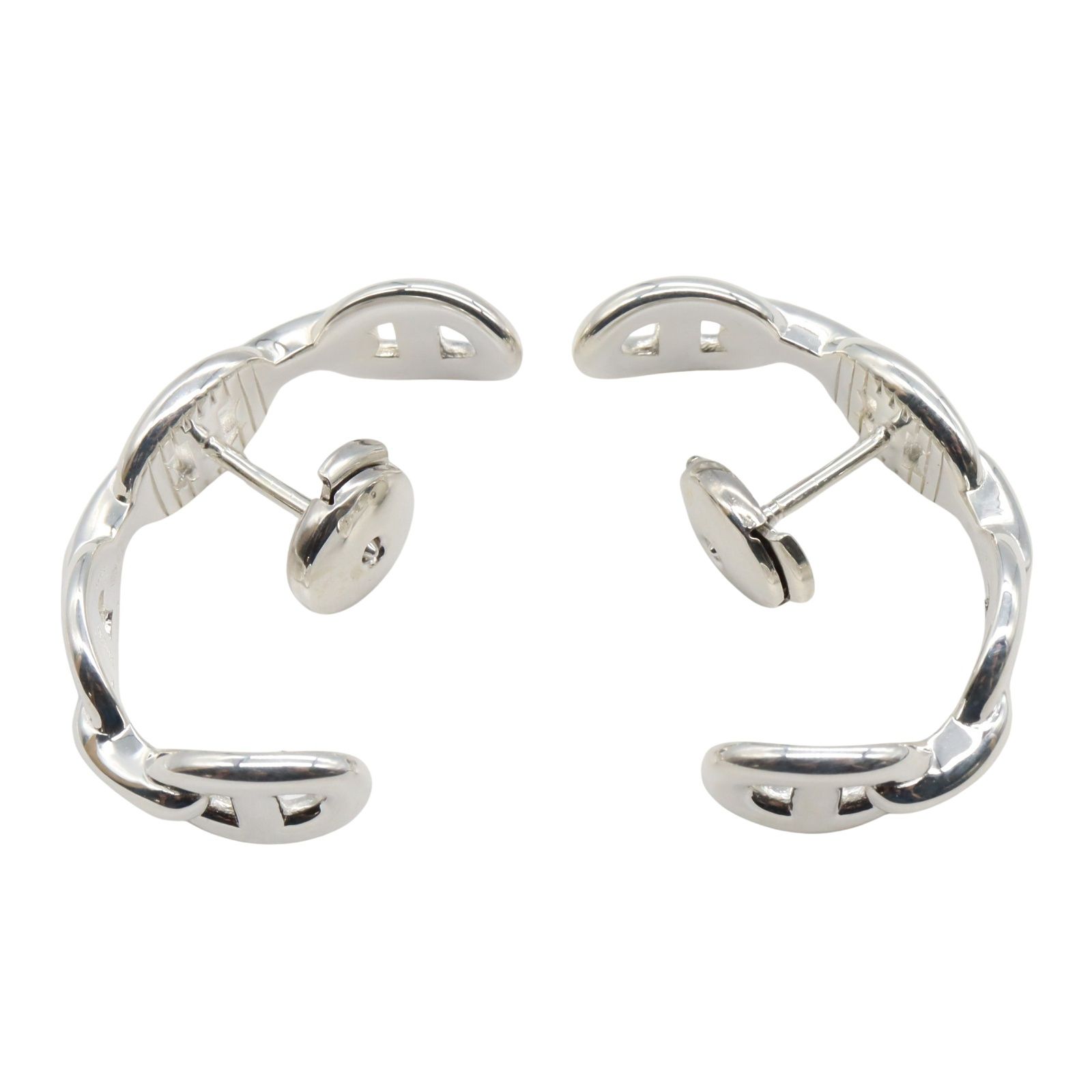 アイテム入荷！ エルメス HERMES ピアス シェーヌダンクル アンシェネ ピアス シルバー925 シェーヌダンクル アンシェネ ピアス レディース Used A 最新