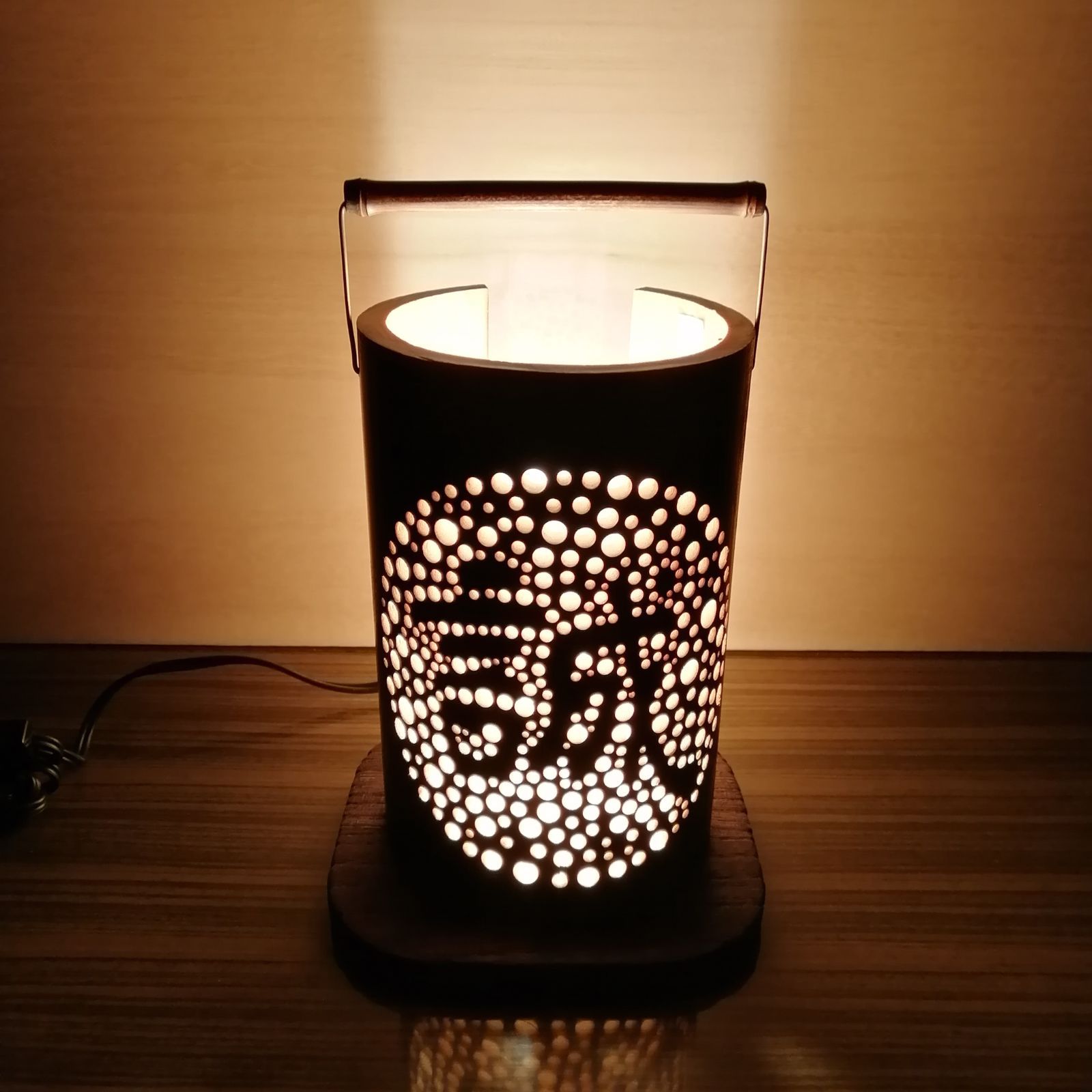 癒し灯火 竹行灯 No23263