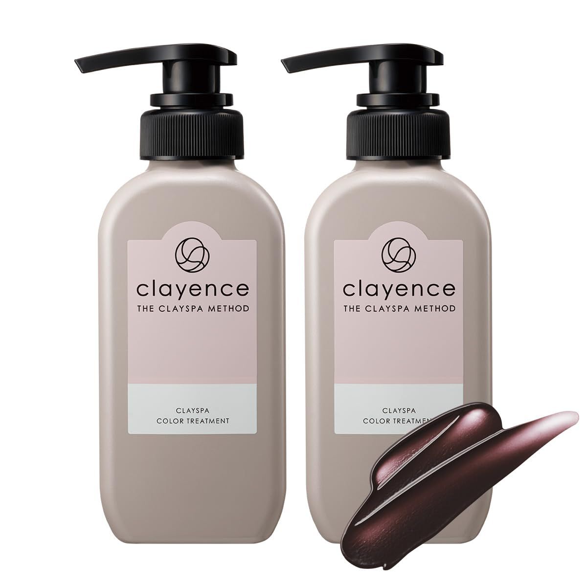 CLAYENCE クレイエンス クレイスパ カラートリートメント アッシュブラウン 235g 2点セット ＜ やすらぐフルーティーu0026フローラルの香り ＞ カラーリング ダメージ補修 カラー維持 無添加 [【2
